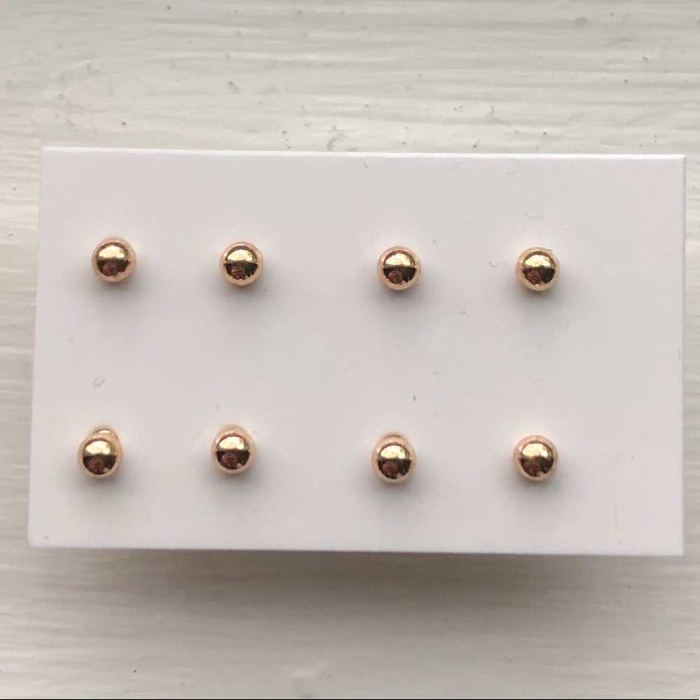 Forever 21 4 Gold Earring Set